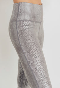 Snakeskin Foil Leggings