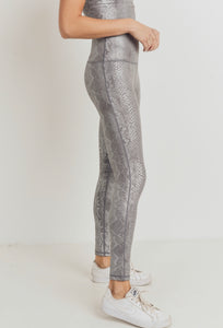 Snakeskin Foil Leggings