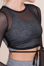 Load image into Gallery viewer, Envy Long Sleeve Mesh Crop