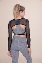 Load image into Gallery viewer, Envy Long Sleeve Mesh Crop