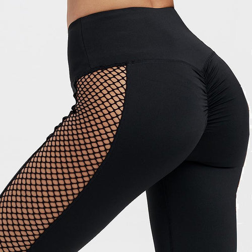 Black Caged High Waist Leggings