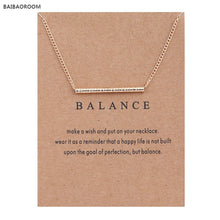 Load image into Gallery viewer, Gold Balance Bar Necklace